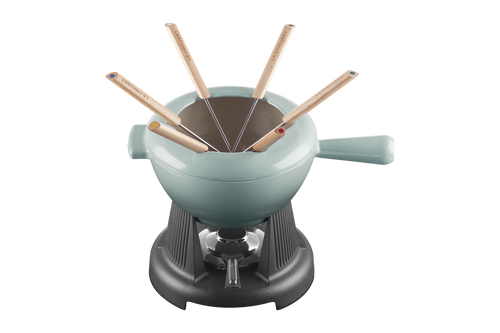 Le Creuset Fondueset 6-Persoons Mode 'Sea Salt'