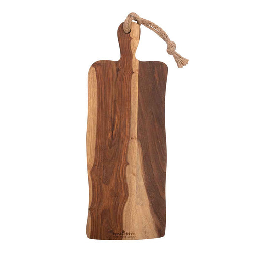Bowls and Dishes Pure Rose Wood Serveerplank rustiek met handvat 49 cm