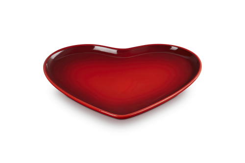 Le Creuset Serveerschaal Hart Ø32cm 'Kersenrood'