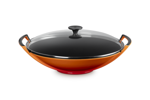 Le Creuset Gietijzeren Wokpan Ø36cm / 4.5L 'Oranjerood'