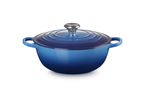 Le Creuset Marmite Braadpan Signature 'Azure' Ø26cm / 4.1L