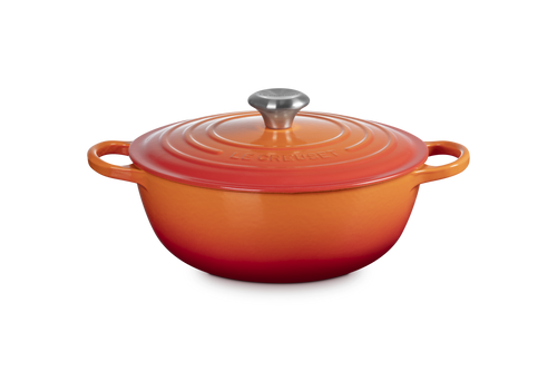 Le Creuset Marmite Braadpan Signature 'Oranjerood' Ø26cm / 4.1L