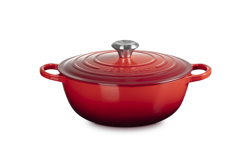 Le Creuset Marmite Braadpan Signature 'Kersenrood' Ø26cm / 4.1L