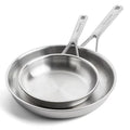 KitchenAid Koekenpannenset 20/28cm Tri-Ply RVS