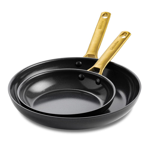 Greenpan Koekenpannenset 20/26cm 'Padova Reserve Zwart'
