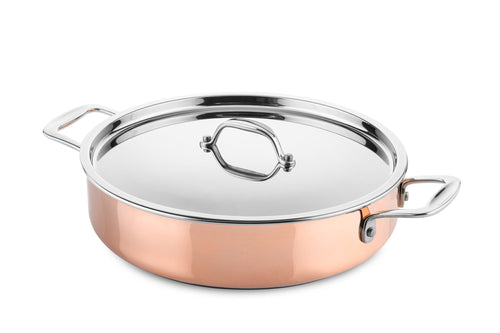 DUCQ Koperen Braadpan Ø28cm / 4L