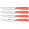 Steakmessen 12cm 4 Stuks 'Classic Color Coral Peach'