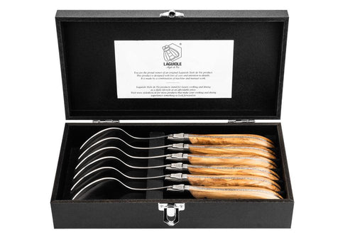 Laguiole Style de Vie Lepels Lepels Olijfhout 'Luxury Line' 8718719301463 LuxLepelOlijf afbeelding