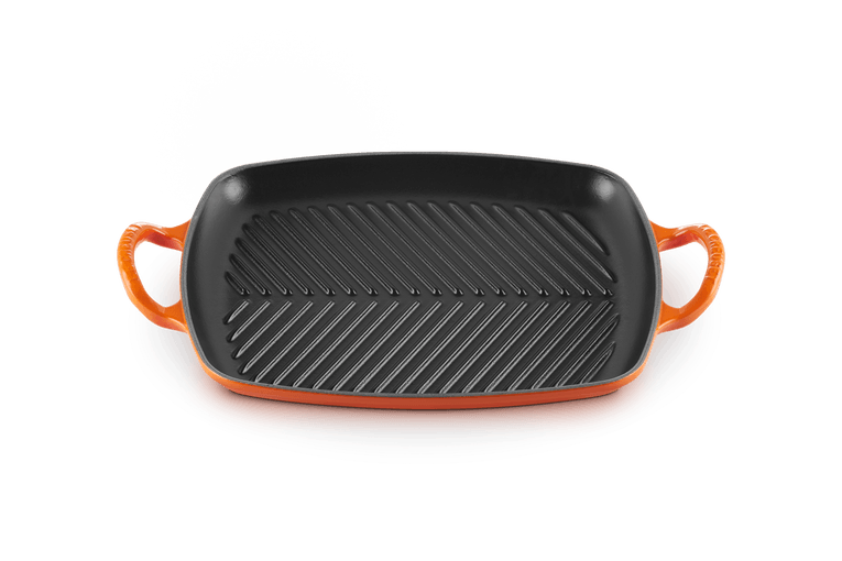 Grillplaat rechthoek 'Oranjerood' - 0