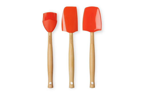 Le Creuset Spatels Premium Spatelset 3st. 'Oranjerood' 0630870314855 42830000900007 afbeelding