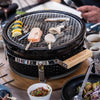 Barbecue Shichirin Japonais Rond En Céramique Et Acier Inoxydable - Pour Cuisine Au Charbon De Bois - 6